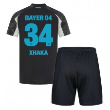 Bayer Leverkusen Granit Xhaka #34 Tredjeställ Barn 2024-25 Korta ärmar (+ Korta byxor)